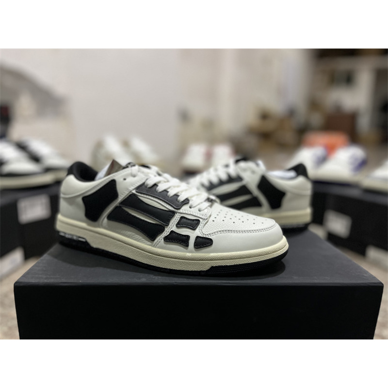 AMIRI Skel Top Low Sneakers White&Black