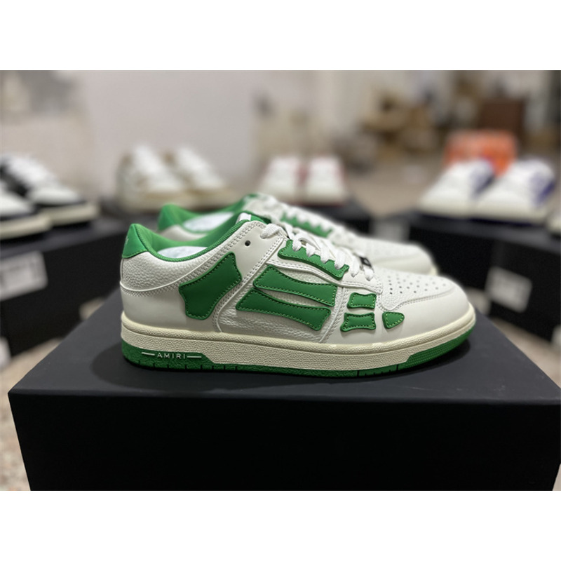 AMIRI Skel Top Low Sneakers White&Green