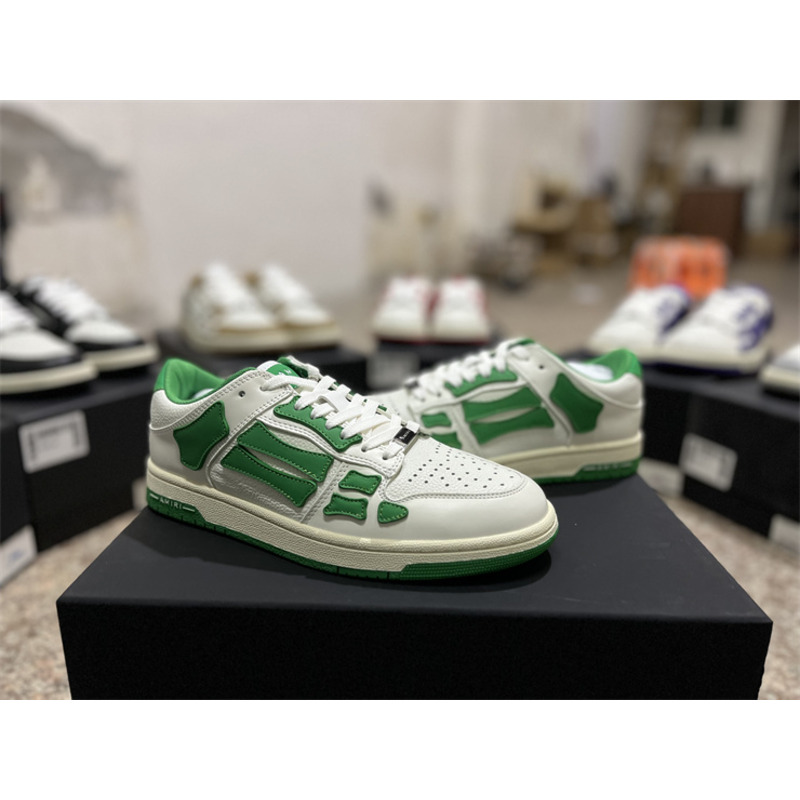 AMIRI Skel Top Low Sneakers White&Green