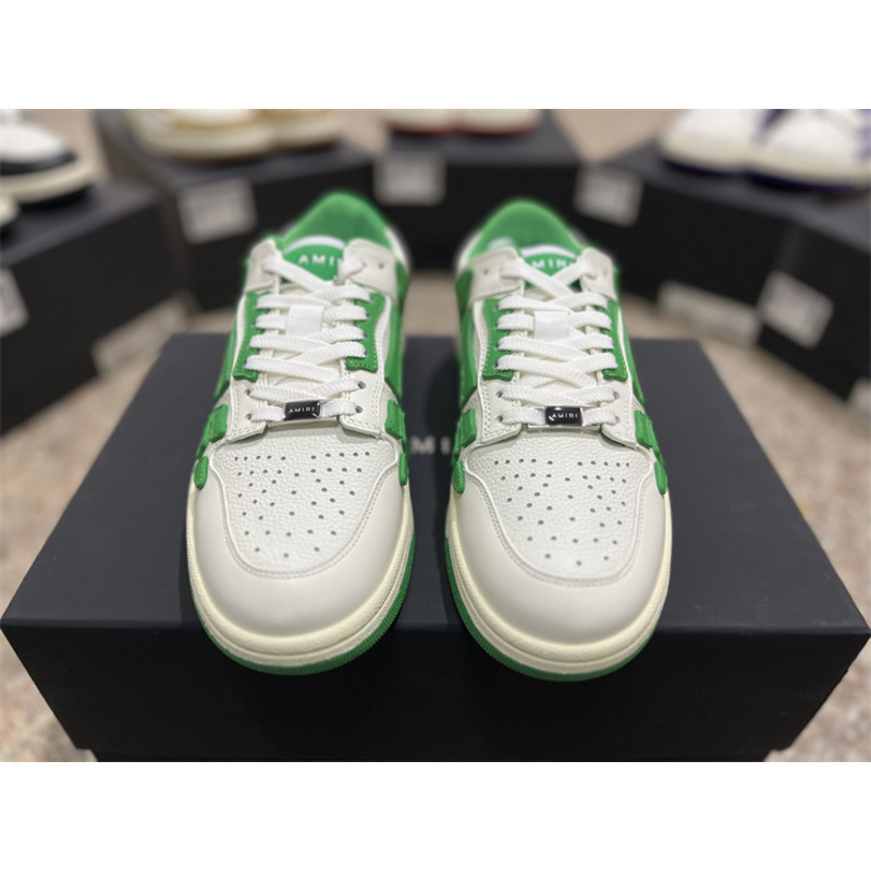 AMIRI Skel Top Low Sneakers White&Green