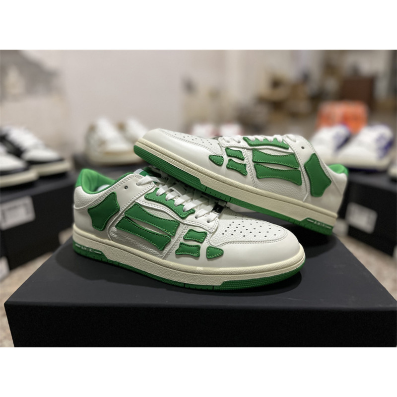 AMIRI Skel Top Low Sneakers White&Green