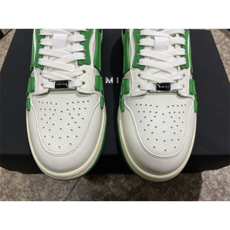 AMIRI Skel Top Low Sneakers White&Green