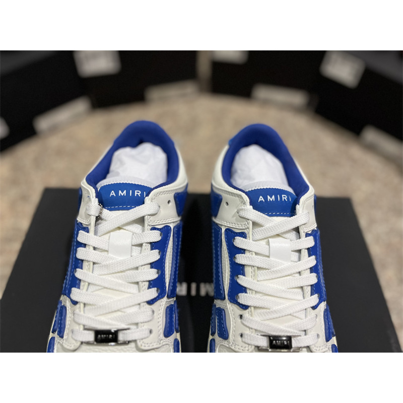 AMIRI Skel Top Low Sneakers White&Blue