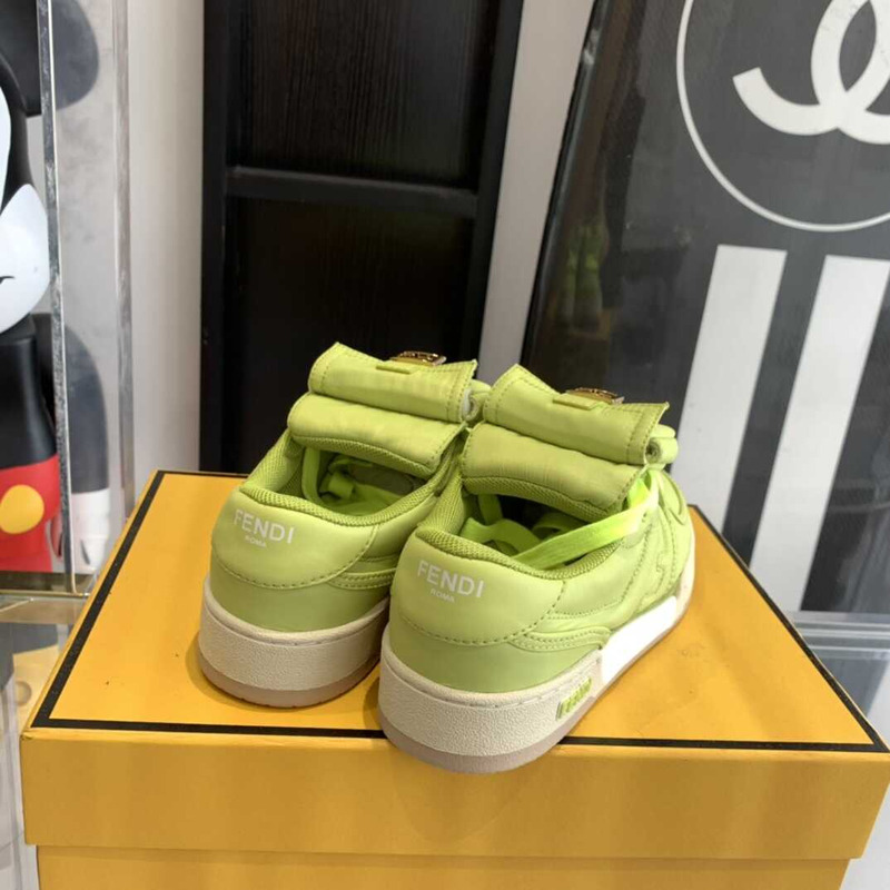 F**di match low-tops sneakers in vert