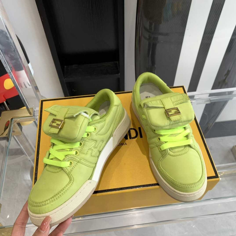 F**di match low-tops sneakers in vert