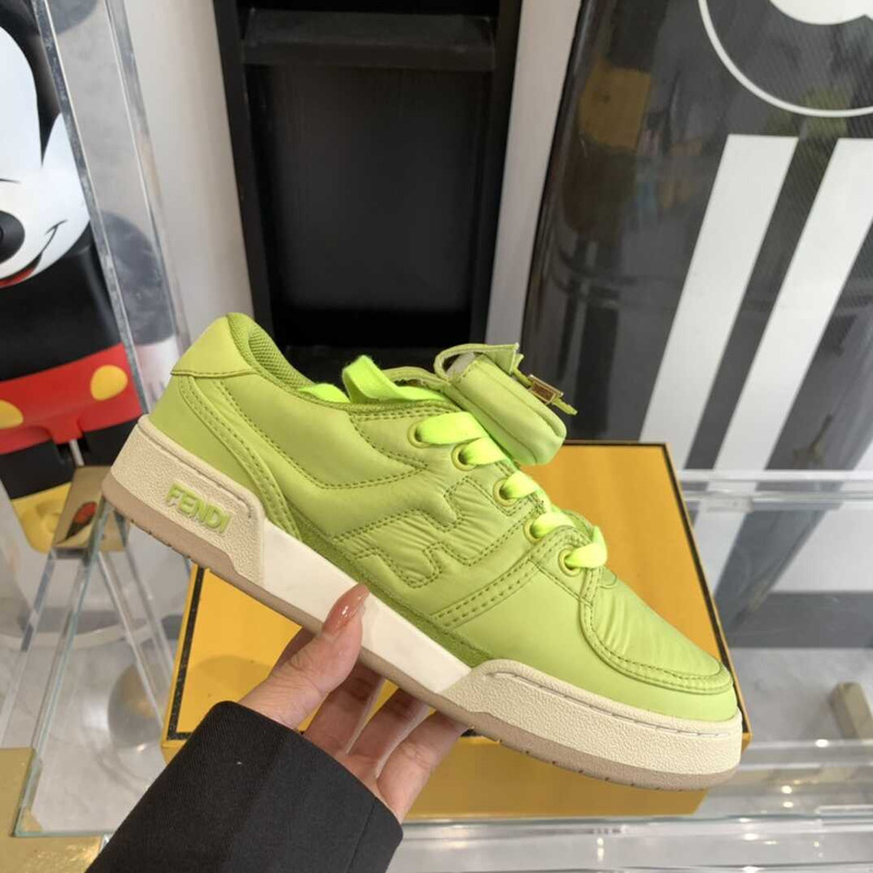 F**di match low-tops sneakers in vert