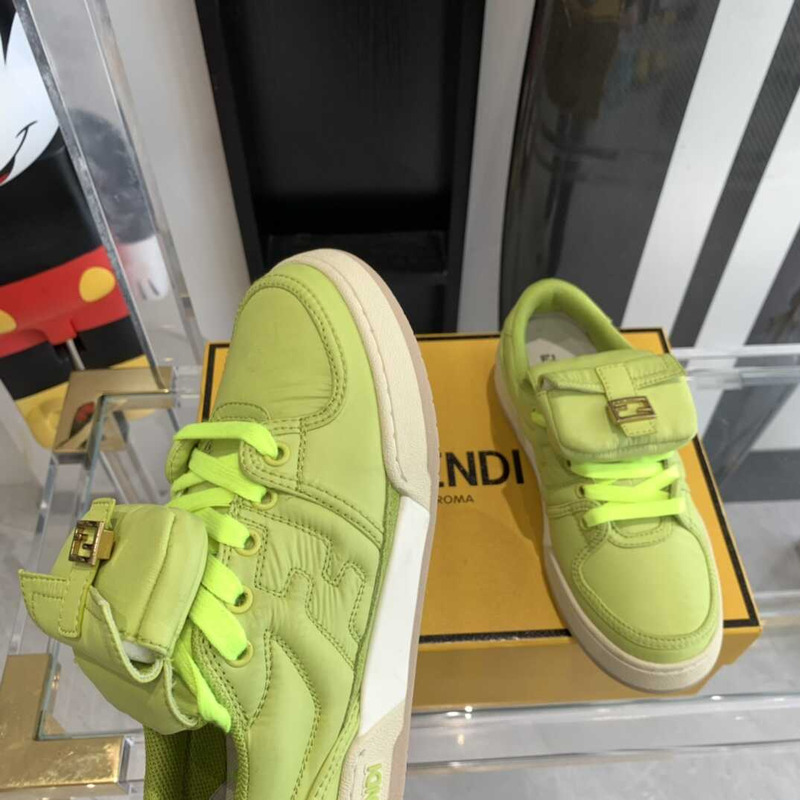 F**di match low-tops sneakers in vert