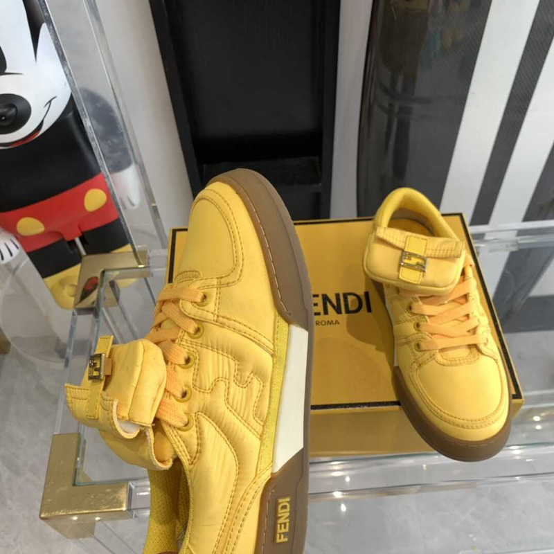 F**di match low-tops sneakers in yellow