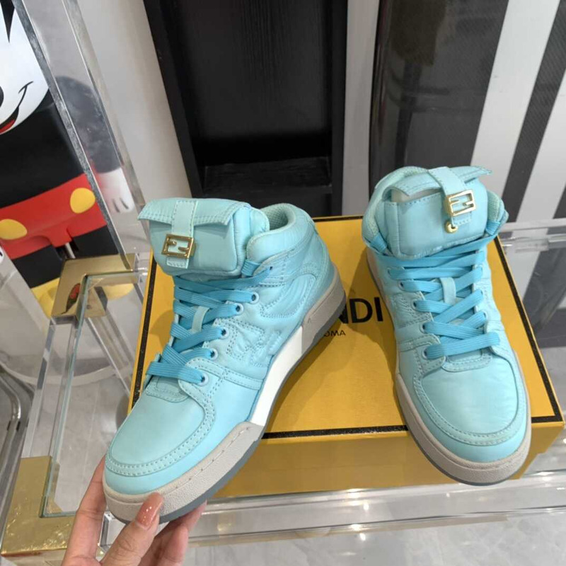 F**di match high-tops sneakers in blue