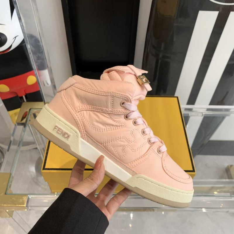 F**di match high-tops sneakers in pink