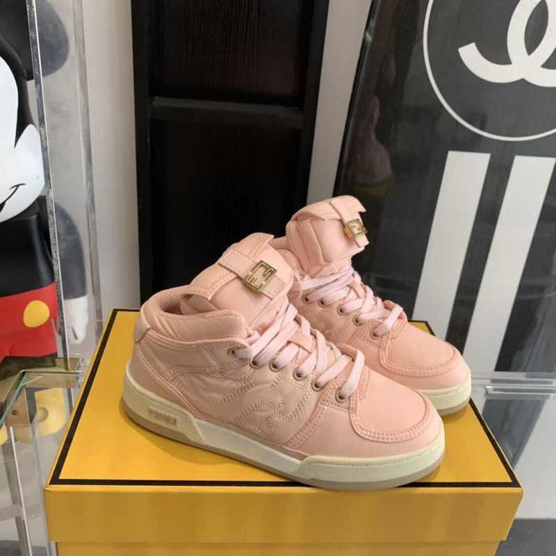 F**di match high-tops sneakers in pink