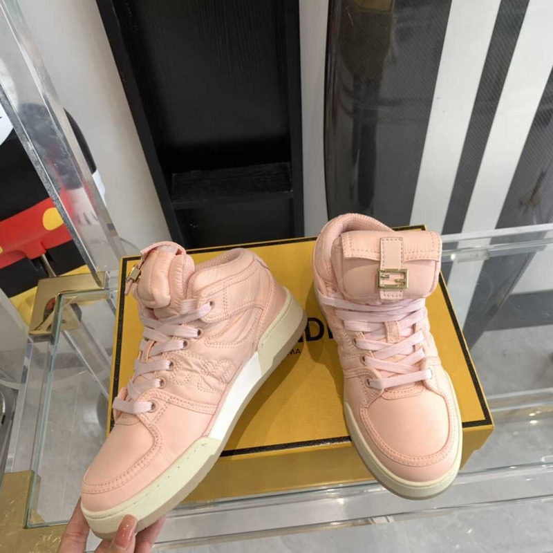 F**di match high-tops sneakers in pink