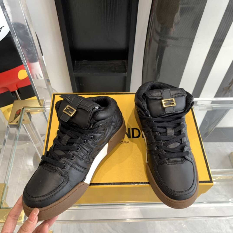 F**di match high-tops sneakers in black