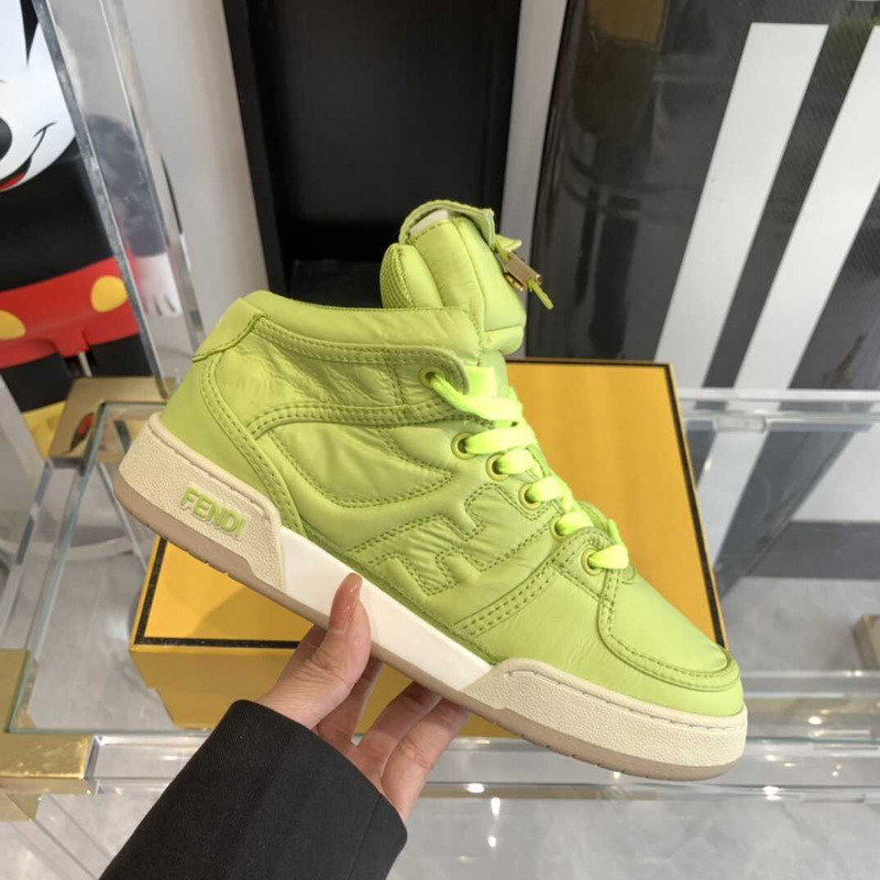 F**di match high-tops sneakers in vert