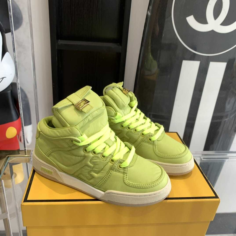 F**di match high-tops sneakers in vert