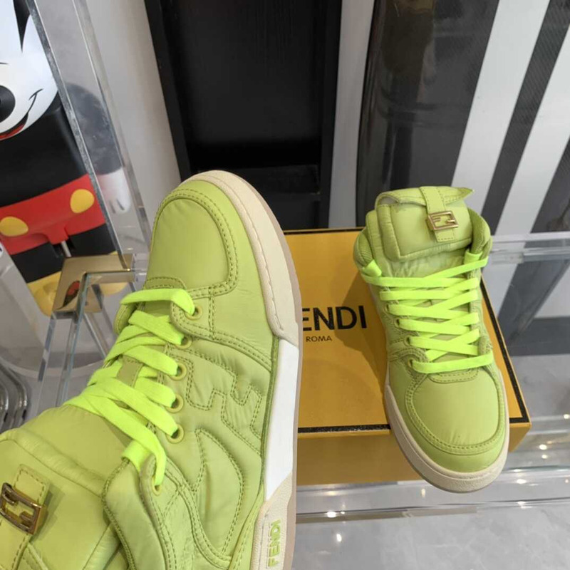 F**di match high-tops sneakers in vert