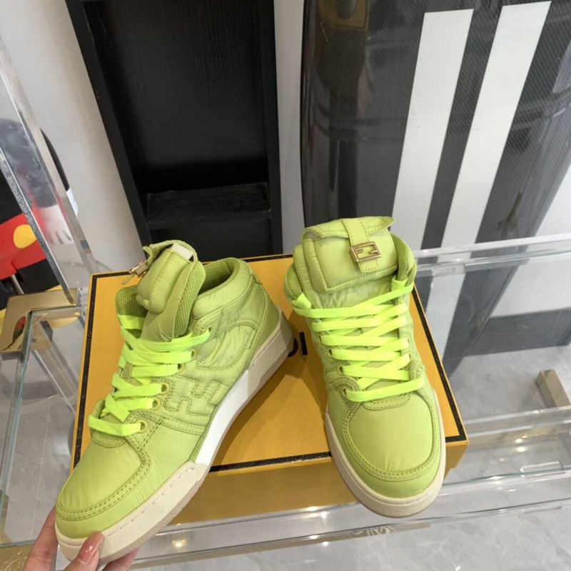 F**di match high-tops sneakers in vert