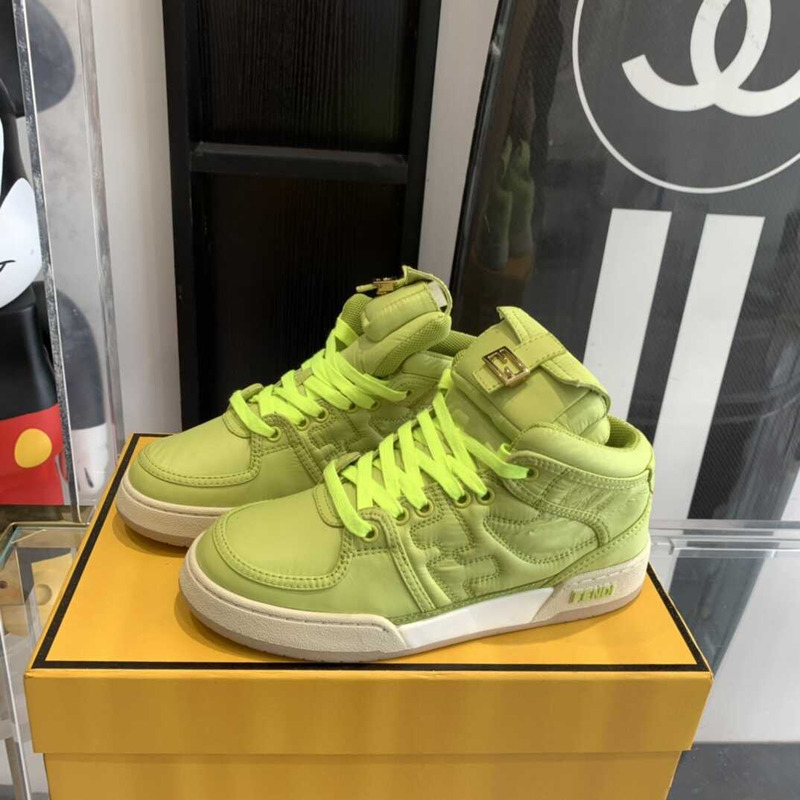 F**di match high-tops sneakers in vert