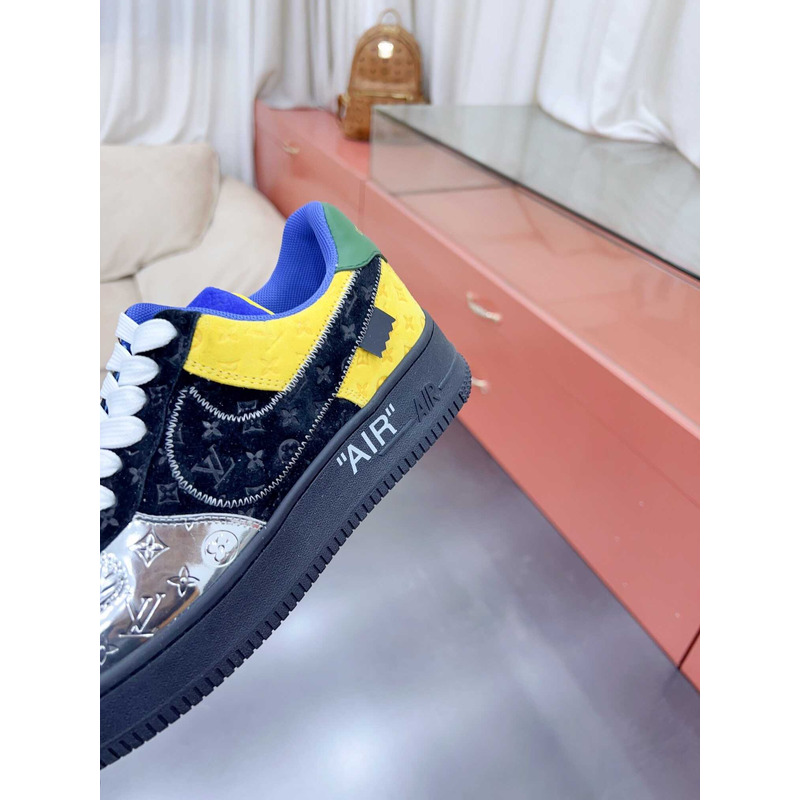 l**is V*t*n nike air force 1 low by virgil ablon black metallic silver