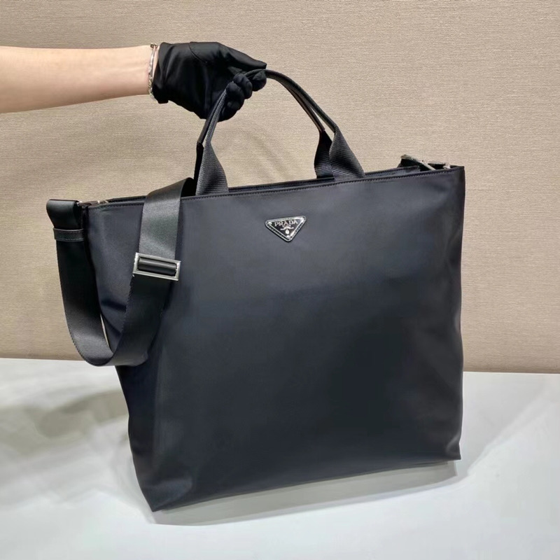 Pra*a re-nylon shopping bag black