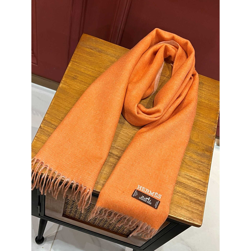 H**mes scarf orange