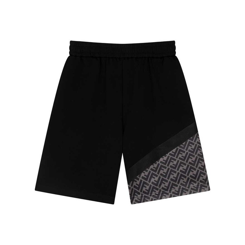 F**di bermuda shorts white plain fabric shorts black