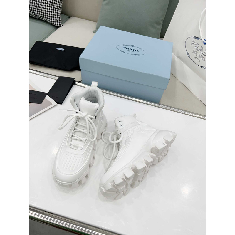 Pra*a cloudbust thunder high top sneakers white