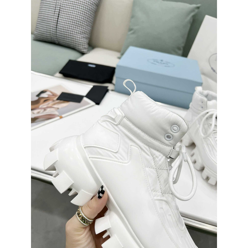 Pra*a cloudbust thunder high top sneakers white