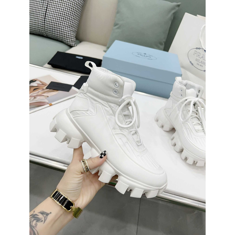 Pra*a cloudbust thunder high top sneakers white