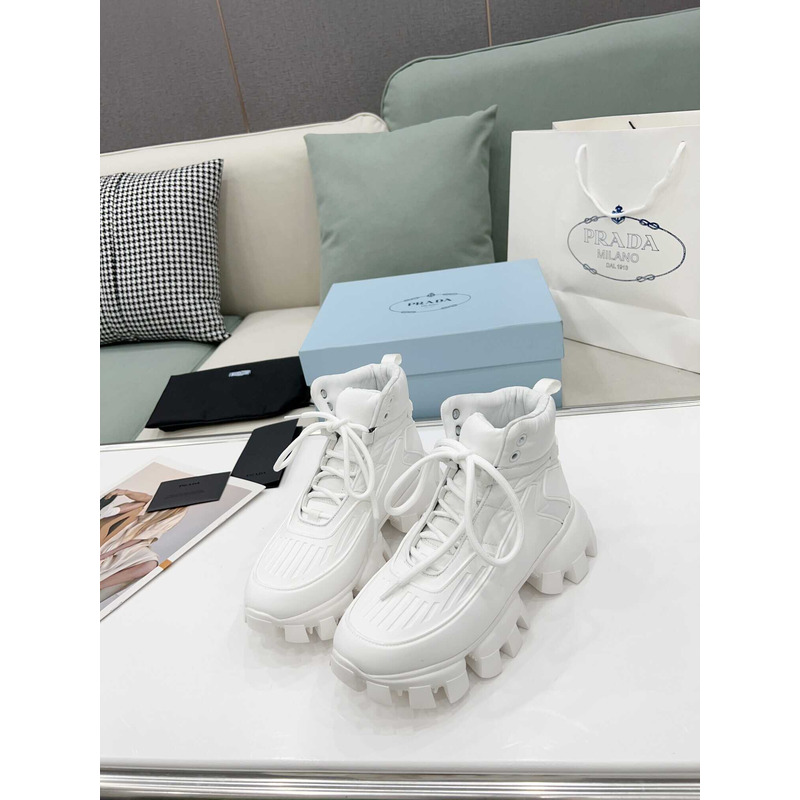 Pra*a cloudbust thunder high top sneakers white