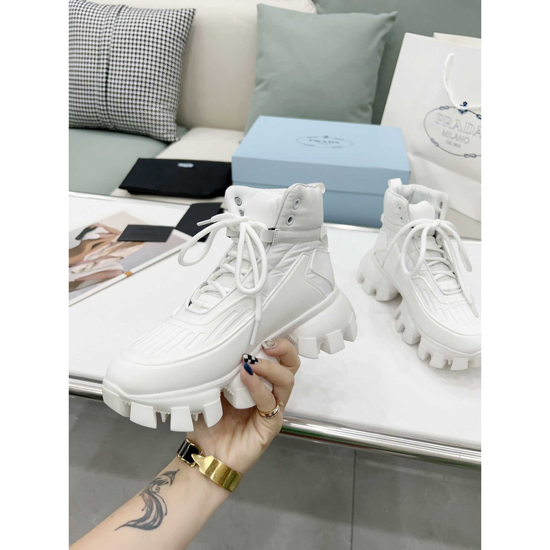 Pra*a cloudbust thunder high top sneakers white