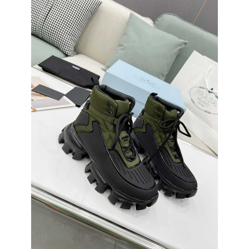 Pra*a cloudbust thunder high top sneakers black green