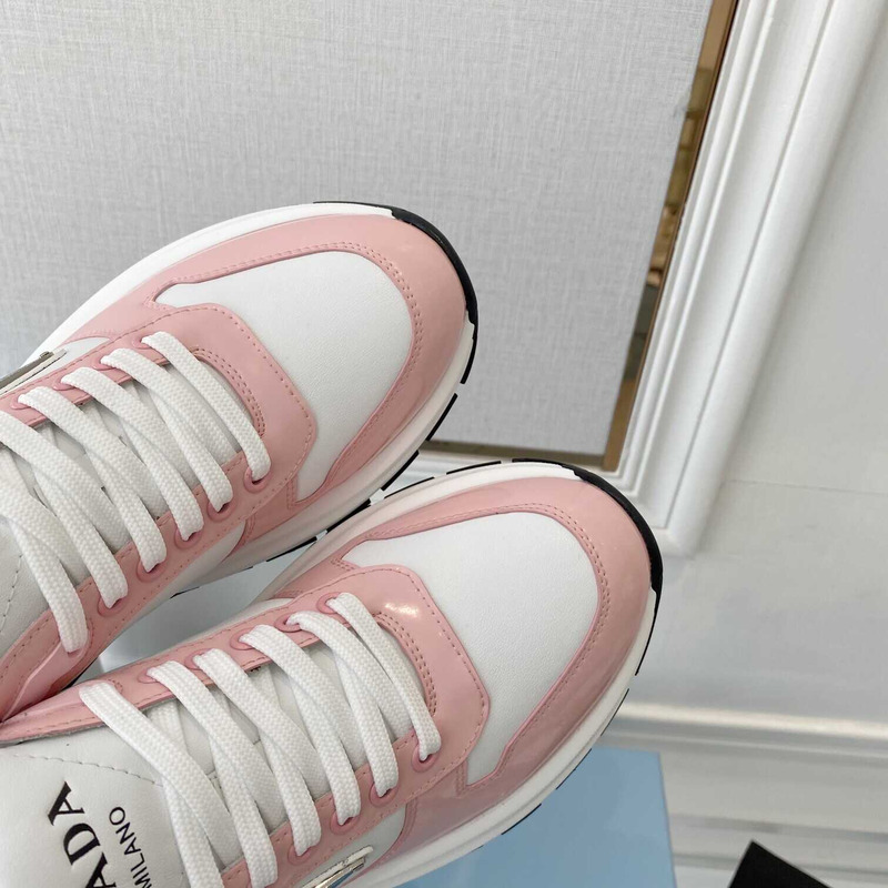 Pra*a leather sneakers pink