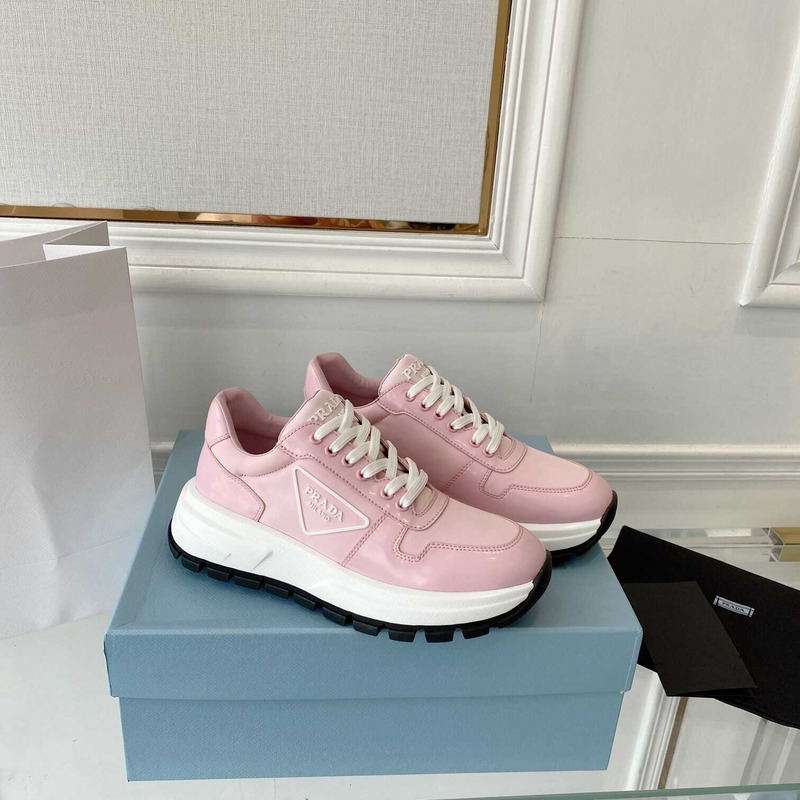 Pra*a leather sneakers pink