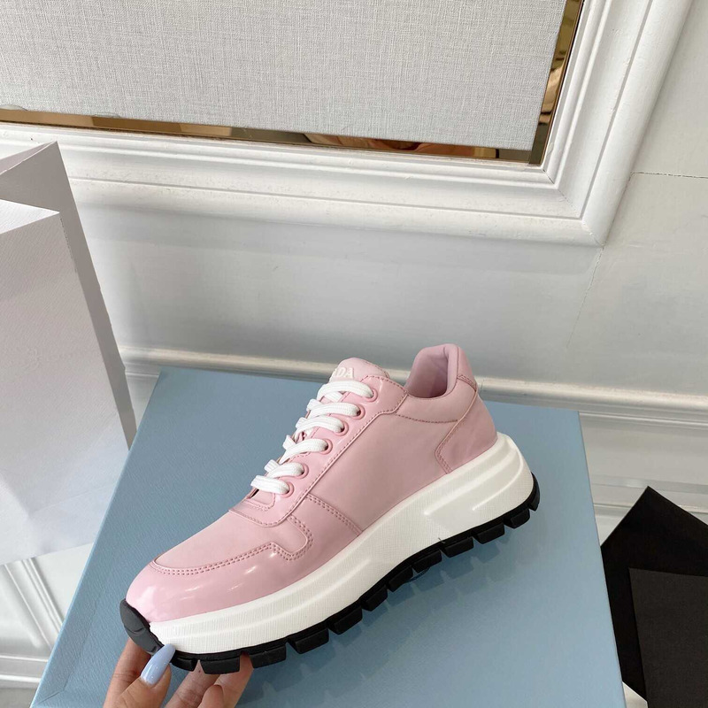 Pra*a leather sneakers pink