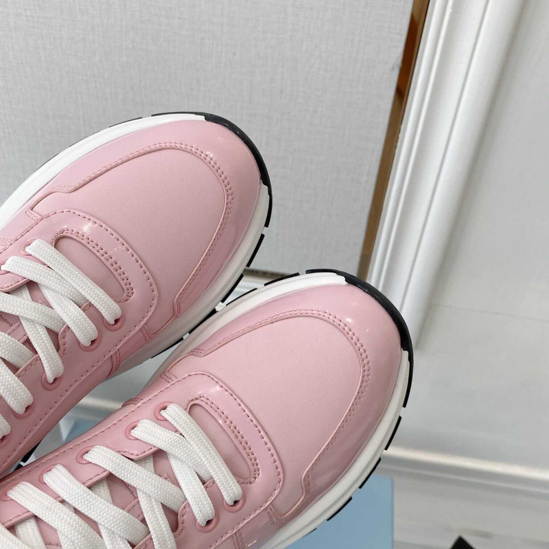 Pra*a leather sneakers pink