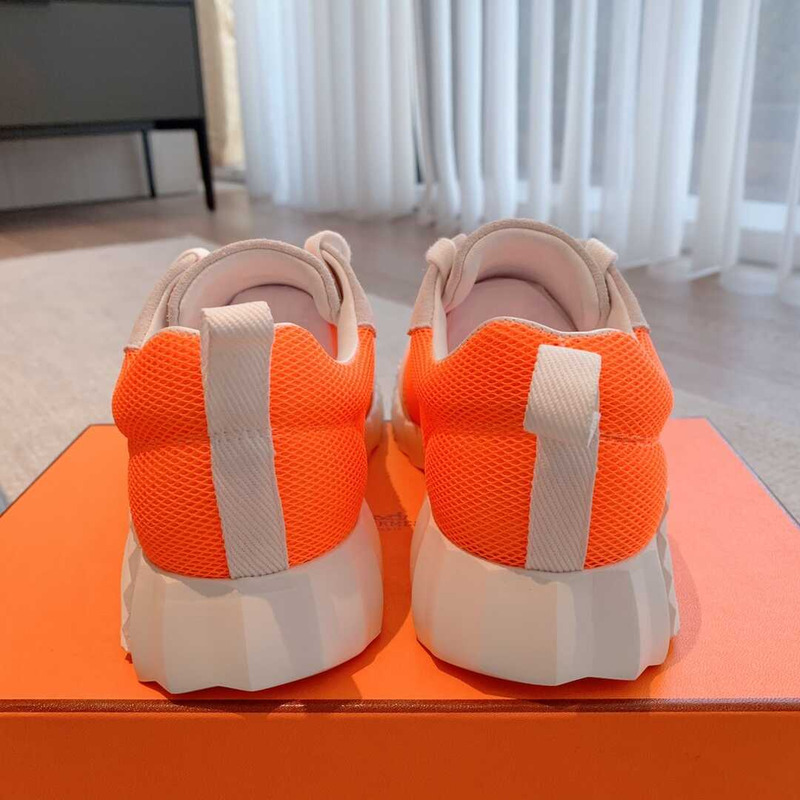 H**mes bouncing sneaker orange