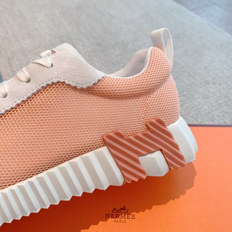 H**mes bouncing sneaker coral