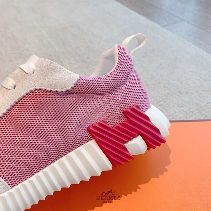 H**mes bouncing sneaker pink