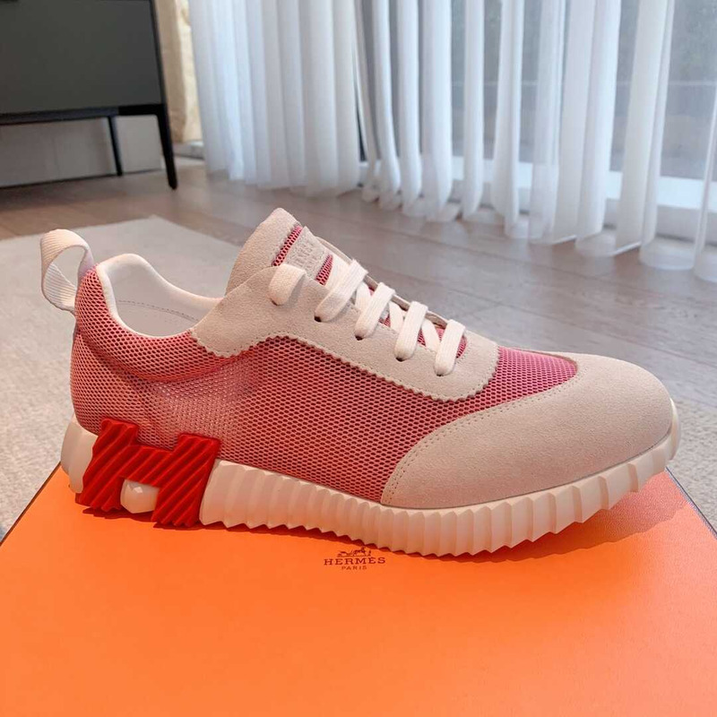 H**mes bouncing sneaker pink