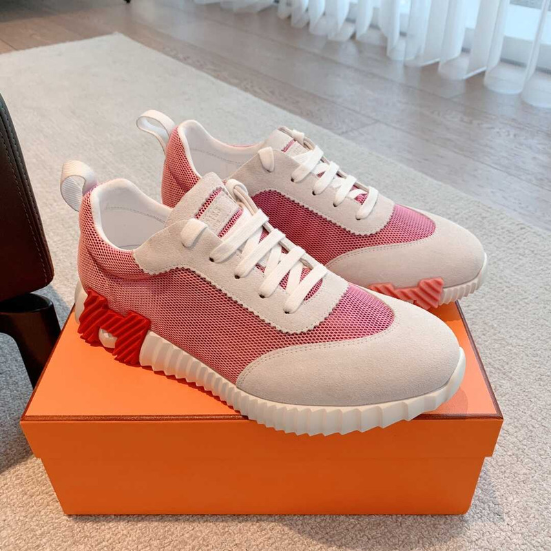 H**mes bouncing sneaker pink