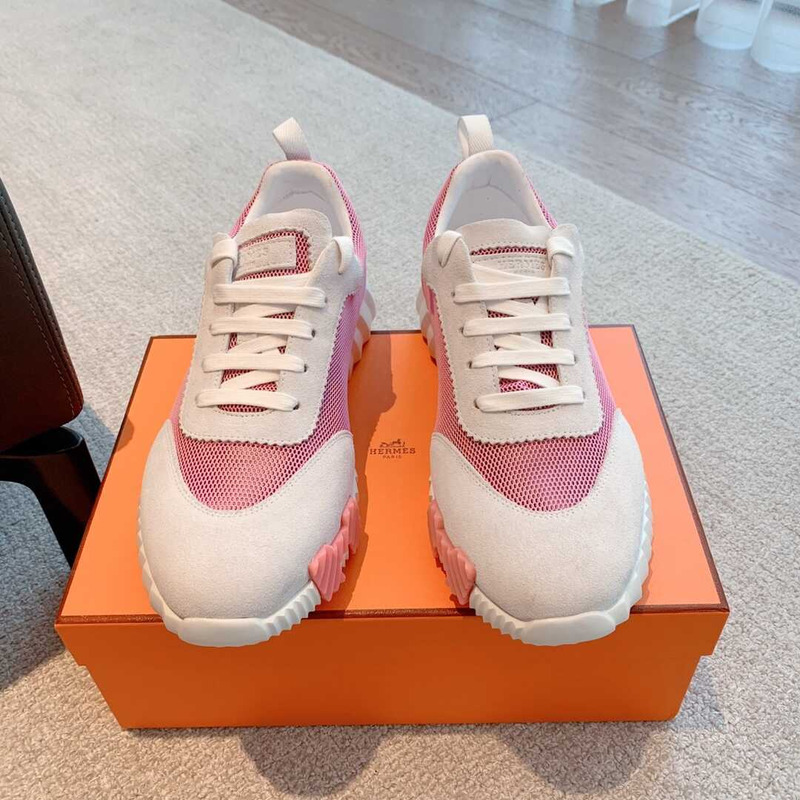 H**mes bouncing sneaker pink