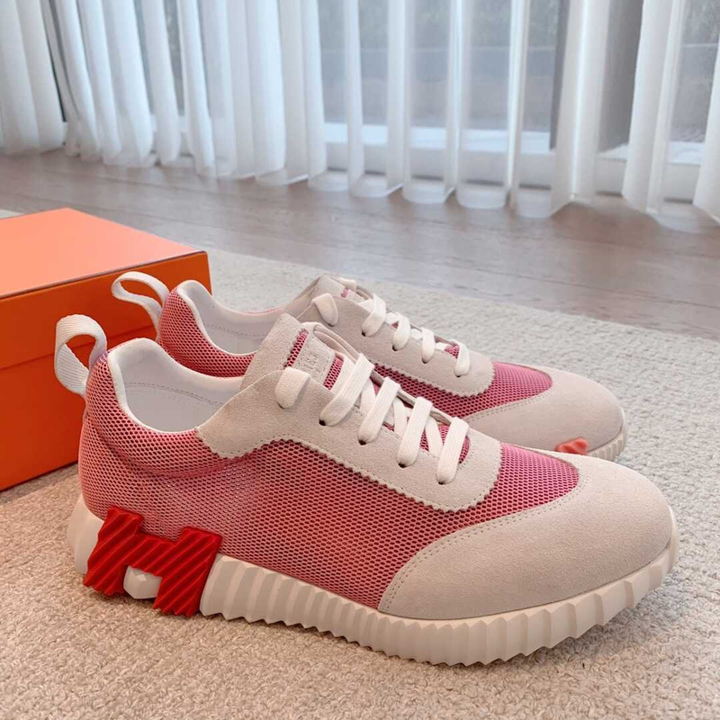 H**mes bouncing sneaker pink