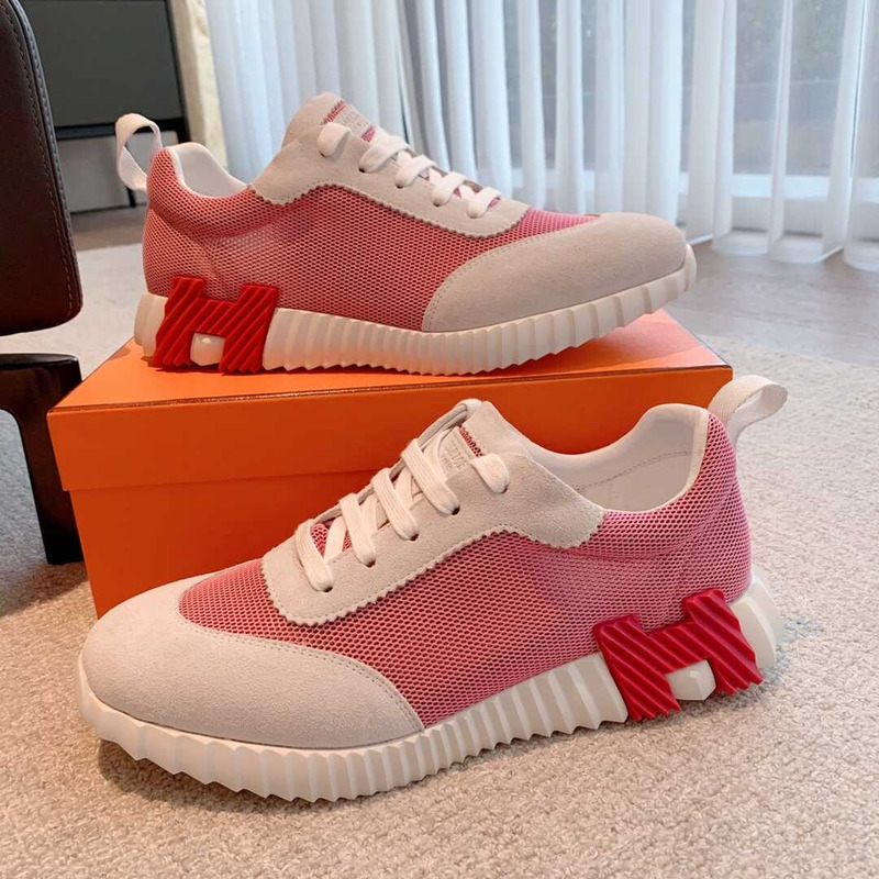 H**mes bouncing sneaker pink