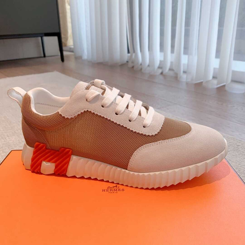 H**mes bouncing sneaker brown