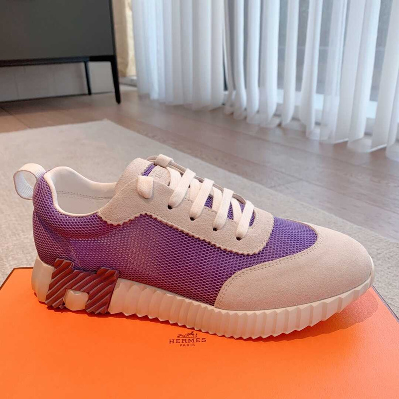 H**mes bouncing sneaker purple