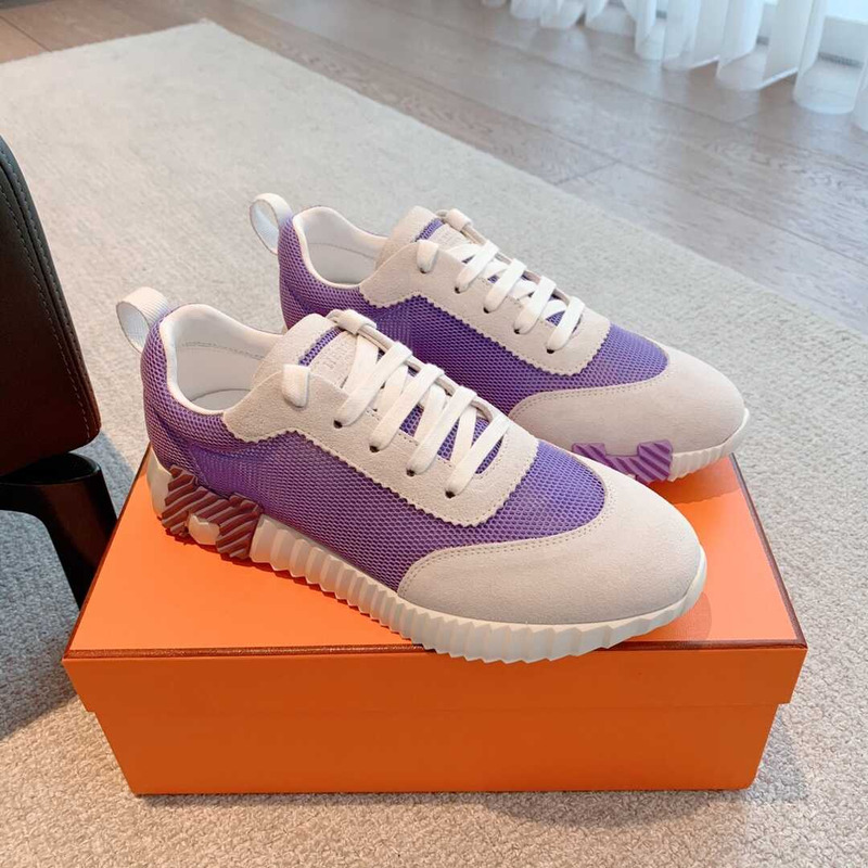 H**mes bouncing sneaker purple