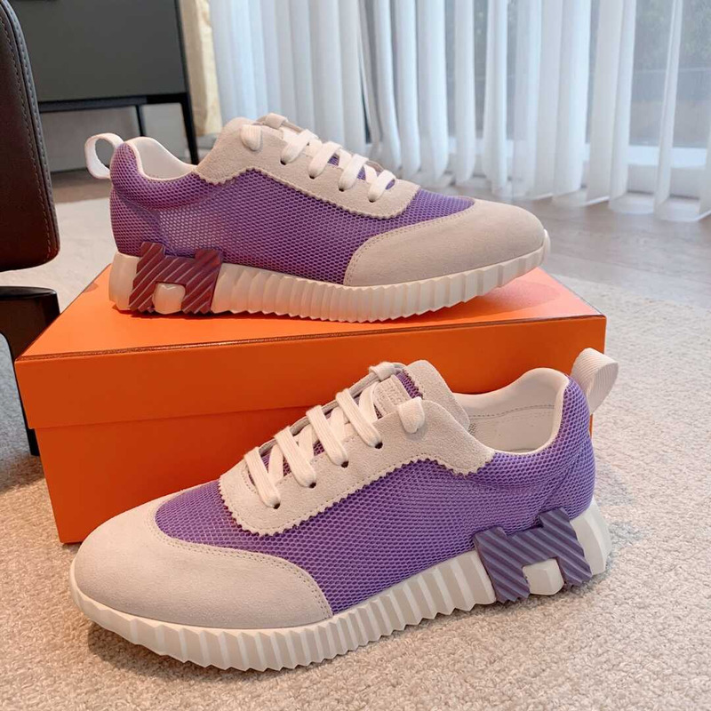 H**mes bouncing sneaker purple