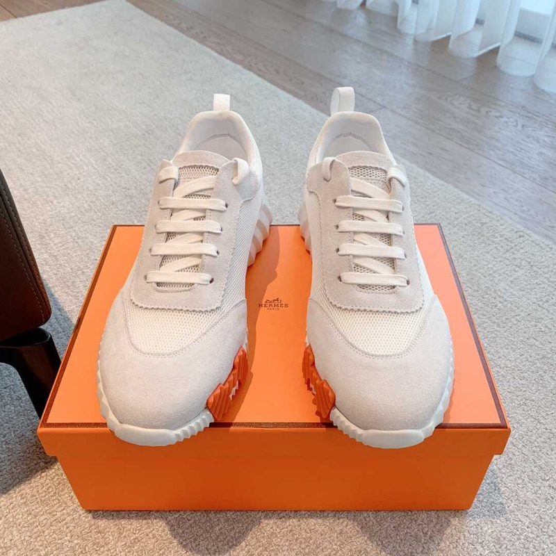 H**mes bouncing sneaker white