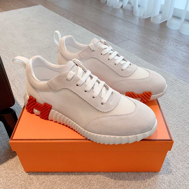 H**mes bouncing sneaker white